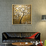 手绘油画 欧式风格客厅简约单幅沙发背景墙装饰画 室内走廊挂画