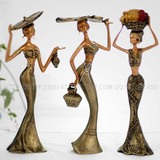 傣族女人物工艺品摆件民族雕塑欧式摆设礼品树脂现代家居装饰品