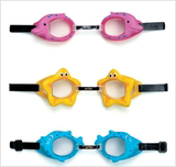 正品INTEX儿童泳镜 游泳镜潜水镜游泳圈 动物造型游泳眼镜3-10岁