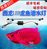 水族鱼缸造景观赏鱼灯西龙LED金红色龙鱼专用灯热带鱼潜水灯包邮
