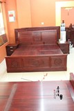 古典中式红木双人床酸枝木实木箱体大床床头柜1.8米卧室家具