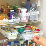 日本进口厨房收纳盒 冰箱抽屉置物托盘 橱柜整理盒 调料格储物盒
