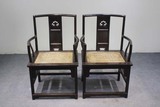 中式古典太师椅 实木靠背椅 原木扶手椅 中式餐桌椅 简约现代家具