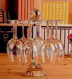 欧式葡萄酒杯架创意倒挂杯架高脚水晶红酒杯架悬挂吊杯架客厅摆件
