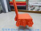 亚麻棉布料韩式连体椅套餐椅套可订做糖果色田园布艺椅子防尘罩子