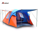 Alltel正品 帐篷户外3-4人多人双层 A-039野营露营 双人用品装备