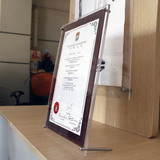 亚克力摆台相框 海报画框横竖两用证书架有机玻璃展示牌 A4A3定制