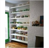 简约实用搁板置物架壁挂宜家墙板墙架壁挂架收纳厨房置物