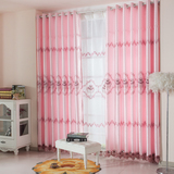 欧式窗帘客厅高档简约大气提花成品粉色清新宜家窗帘卧室温馨特价