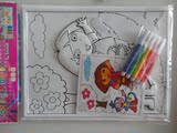 儿童手工DIY趣味水彩画 早教益智水彩画板 宝宝学画画套装画图