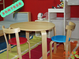 出口宜家儿童木质桌椅儿童靠背椅儿童手工绘画桌椅幼儿园学习桌椅