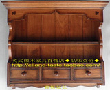品味英伦◆出口原木家具 欧式橡木实木壁橱 挂柜 壁柜 吊柜(135C)