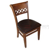 仿古美式复古韩式实木餐椅组合奶茶店餐厅餐椅咖啡厅休闲椅子家用