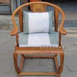 官帽椅坐垫定做棕垫太师椅坐垫皇宫椅垫圈椅坐垫亚麻布料坐垫
