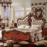 欧式床 法式床 美式床 公主古典 婚床1.8米双人床 深色家具 包邮