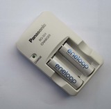 包邮爱乐普四代eneloop 5号充电套装充电电池2节+松下智能充电器