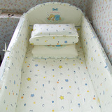 新生婴儿床床围婴儿床上用品套件宝宝全棉床品四十件套纯棉可拆洗