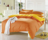 春秋床上用品四件套全棉纯棉纯色素色双拼被套床单床笠床品4件套