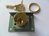 505铜芯22.5mm办公桌抽屉锁文件柜柜子门锁柜门锁侧面锁档案柜锁