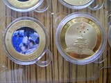 上海造币厂2005年神舟6号镀金纪念章带圆盒特价清仓批发原价50元