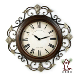 欧式铁艺挂钟|欧式挂钟豪华|钟表挂钟客厅|美式装饰|欧式复古钟表