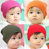 韩国进口正品代购婴儿童帽子糖果新生儿宝宝棉线包头帽秋冬套头帽