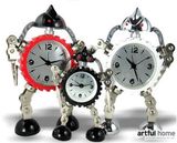 金属齿轮机器人闹钟 创意可爱个性闹钟 送男生的生日礼物