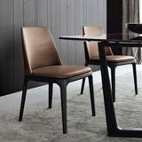 实木餐椅子 北欧家用咖啡椅宜家坐椅 现代简约时尚扶手靠背餐桌椅