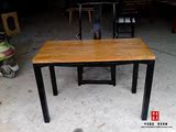 原木家具 中式实木书桌 仿古榆木写字台 古典书桌 风化做旧办公桌
