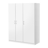 【IKEA/宜家专业代购】  多姆巴  衣柜  白色  三门衣柜