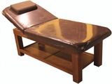 木质按摩床/美容床/粗腿/床垫加厚/红胡桃二段橡木床