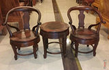 越南红木明清古典家具老挝大红酸枝实木牛角椅圈椅三件套椅子茶几