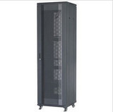 加厚豪华型服务器机柜 600×1000×2米 42u黑色机柜 前后网孔门