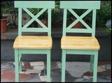 厂家直销 定制 实木餐椅 地中海风格 休闲椅 咖啡甜品店椅子