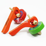 中国传统玩具 益智又好玩 有柄拉绳陀螺 锻炼协调性 出口外单