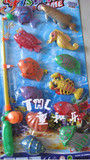 小鱼竿 塑料动手玩具 戏水系列 儿童益智 水中鱼 伸缩鱼竿 钓鱼
