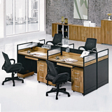 办公屏风 铝合金办公屏风卡位板式职员桌办公桌组合四人工位隔断