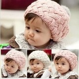 儿童毛线帽韩版男女童贝雷帽秋冬季宝宝针织帽套头帽秋款婴儿帽子
