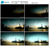 上海东方明珠塔的黎明 拂晓日出 上海的早晨 中国高清视频素材