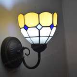 玻璃装饰灯饰地中海壁灯简约现代格子过道阳台镜前卧室床头灯特价