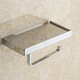 新款欧式洗手卫生间浴室全铜镀铬银色纸巾架个性卷纸器厕纸盒挂件