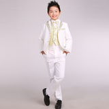 2016新款男童西装韩版舞台合唱演出主持人服装花童礼服钢琴演出服