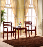 酒店家具客房宾馆实木欧式中式现代围椅圈椅茶几休闲三件套批发
