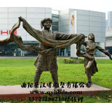 跳舞舞蹈人物雕塑 树脂雕塑工艺品 广场民族舞雕塑定做定制9