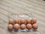 现货10枚装大号土鸡蛋野鸡蛋柴鸡蛋包装盒塑料吸塑蛋托鸡蛋托盘