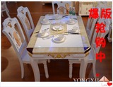 超豪华天然大理石家具餐桌 圆桌 长方形餐桌 方桌 中欧式别墅餐桌