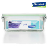 韩国GLASSLOCK钢化玻璃保鲜盒 便当盒 长方形密封盒 RP521 715ML