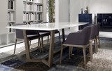 北欧水曲柳实木餐台 欧式现代经典大理石餐桌椅组合酒店会议桌子