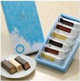 预定 日本进口 北海道白色恋人 美冬巧克力饼干威化夹心6枚 盒装