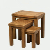 美国进口白橡木实木家具简约三套桌套凳小桌子凳子边几柜复古特价